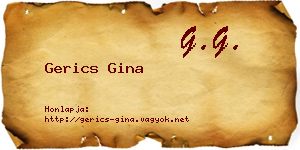 Gerics Gina névjegykártya